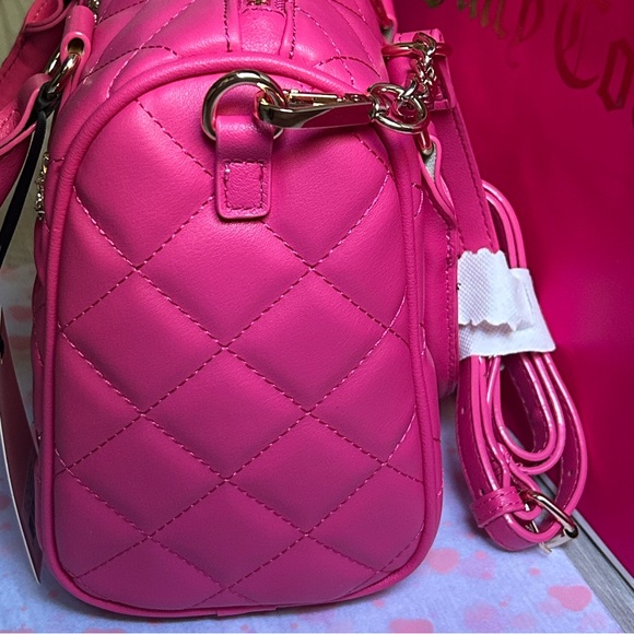 💋Juicy Couture Girls Only Satchel Handbag Hot Pink NWT - Picture 5 of 14